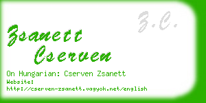 zsanett cserven business card